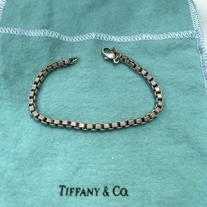 Tiffany box chain bracelet